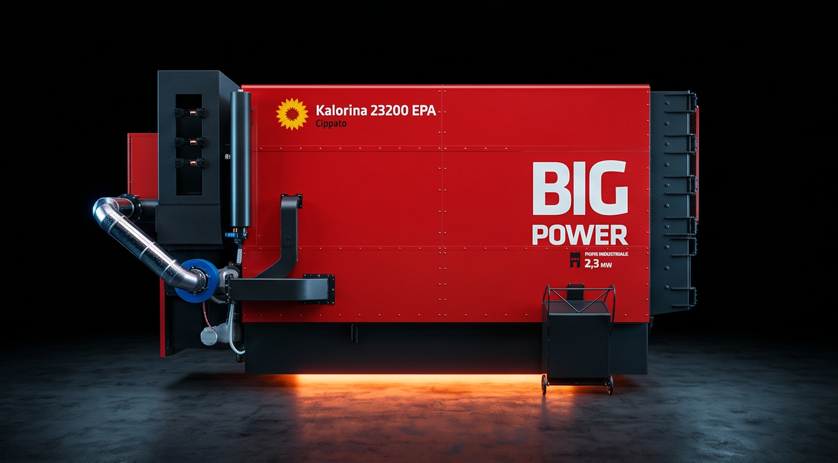 Kalorina série 23 E à grille mobile — Vue frontale
